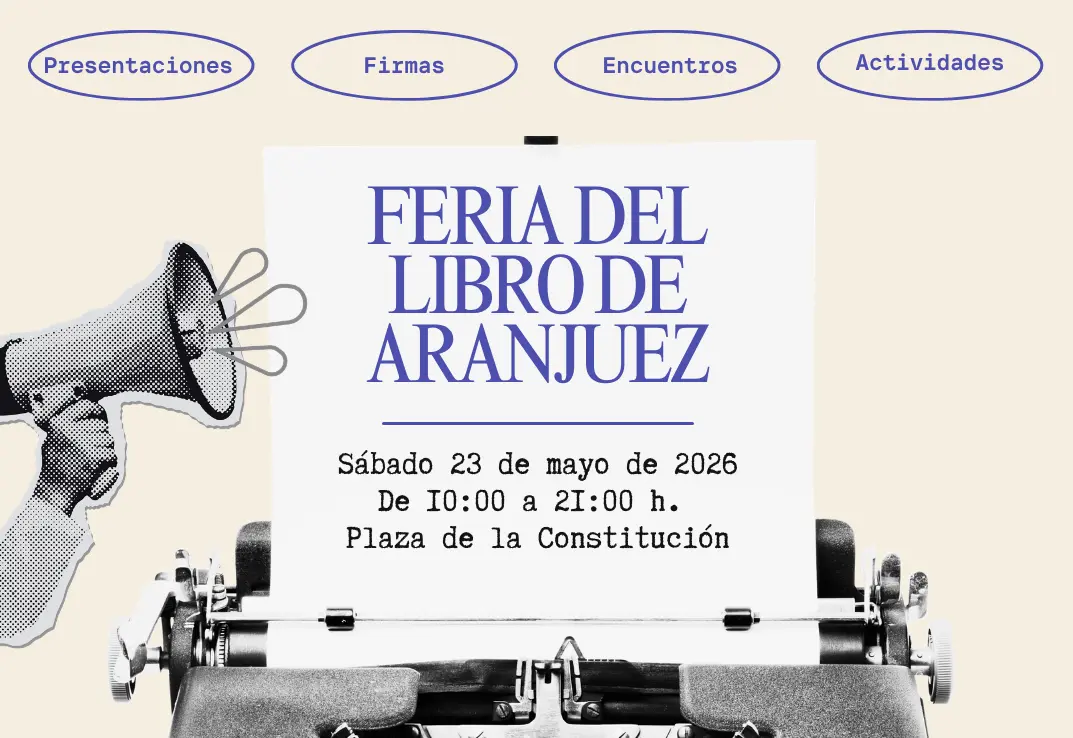 Feria del Libro de Aranjuez 2026 — cartel del evento