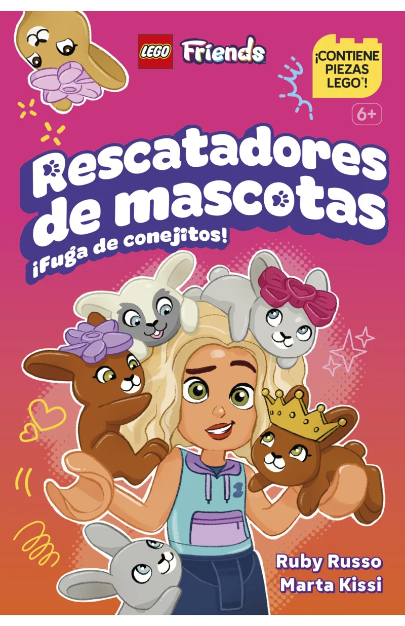 Portada de LEGO® Friends - LEGO Friends Rescatadoras de mascotas: ¡Fuga de conejitos! — Tapa dura · DK