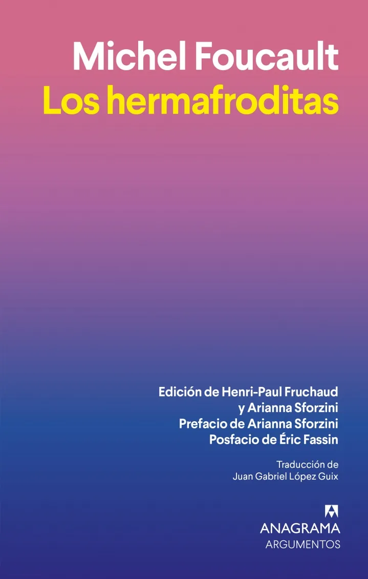 Portada de Los hermafroditas — Tapa blanda · Editorial Anagrama