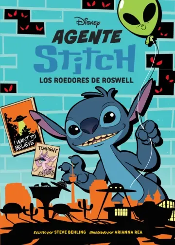 Portada de Agente Stitch 5. Los roedores de Roswell — Rústica sin solapas · Libros Disney