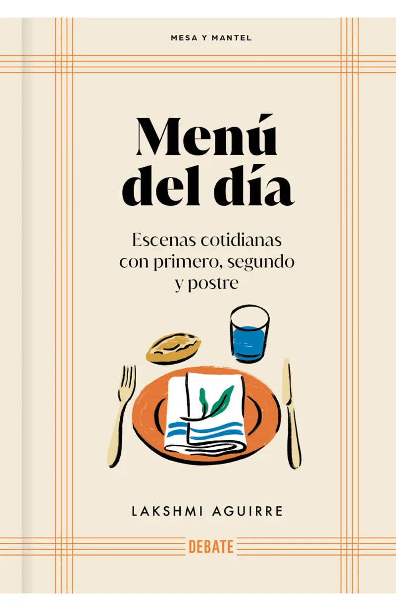 Portada de Menú del día (Mesa y mantel) — Tapa dura · Debate